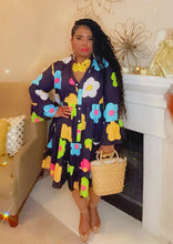 Load image into Gallery viewer, Pretty In Bloom Dress Black