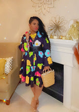 Load image into Gallery viewer, Pretty In Bloom Dress Black