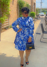 Load image into Gallery viewer, Hey Pretty Lady Dress (Blue)