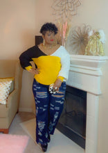 Load image into Gallery viewer, Ms. CrisCross Sweater (yellow)