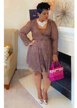 Load image into Gallery viewer, Ms. Cocoa Glitter Dress