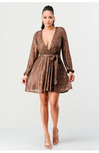 Load image into Gallery viewer, Ms. Cocoa Glitter Dress