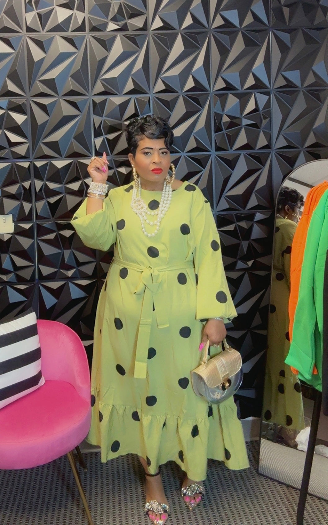 Spring Duchess Dots Dress