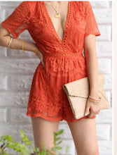Load image into Gallery viewer, Coral Vibez Romper