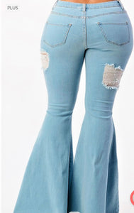 The Flaring Distressed Jean