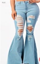 Load image into Gallery viewer, The Flaring Distressed Jean